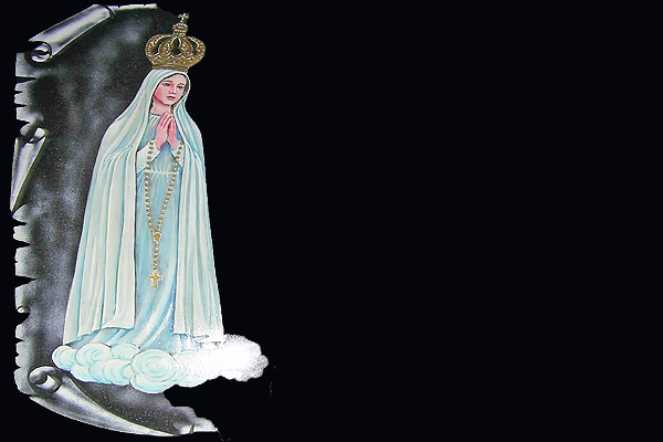 La Virgen del Rosario.